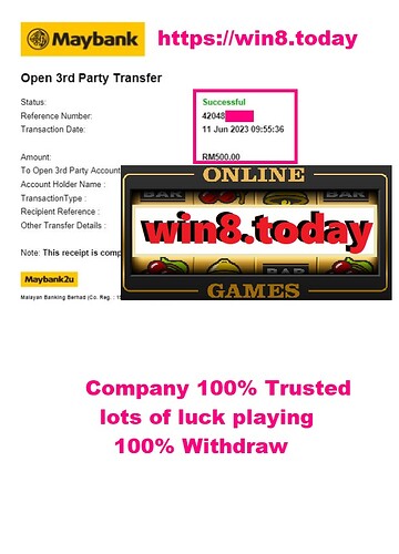Shocking win at 3Win8 from MYR90 to MYR500