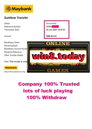 Lucky player celebrating big win at 3WIN8 Casino