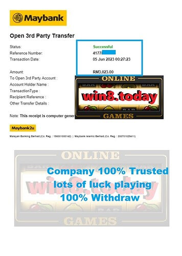 Celebrating my MYR3,023 win at Rollex11 Casino Games